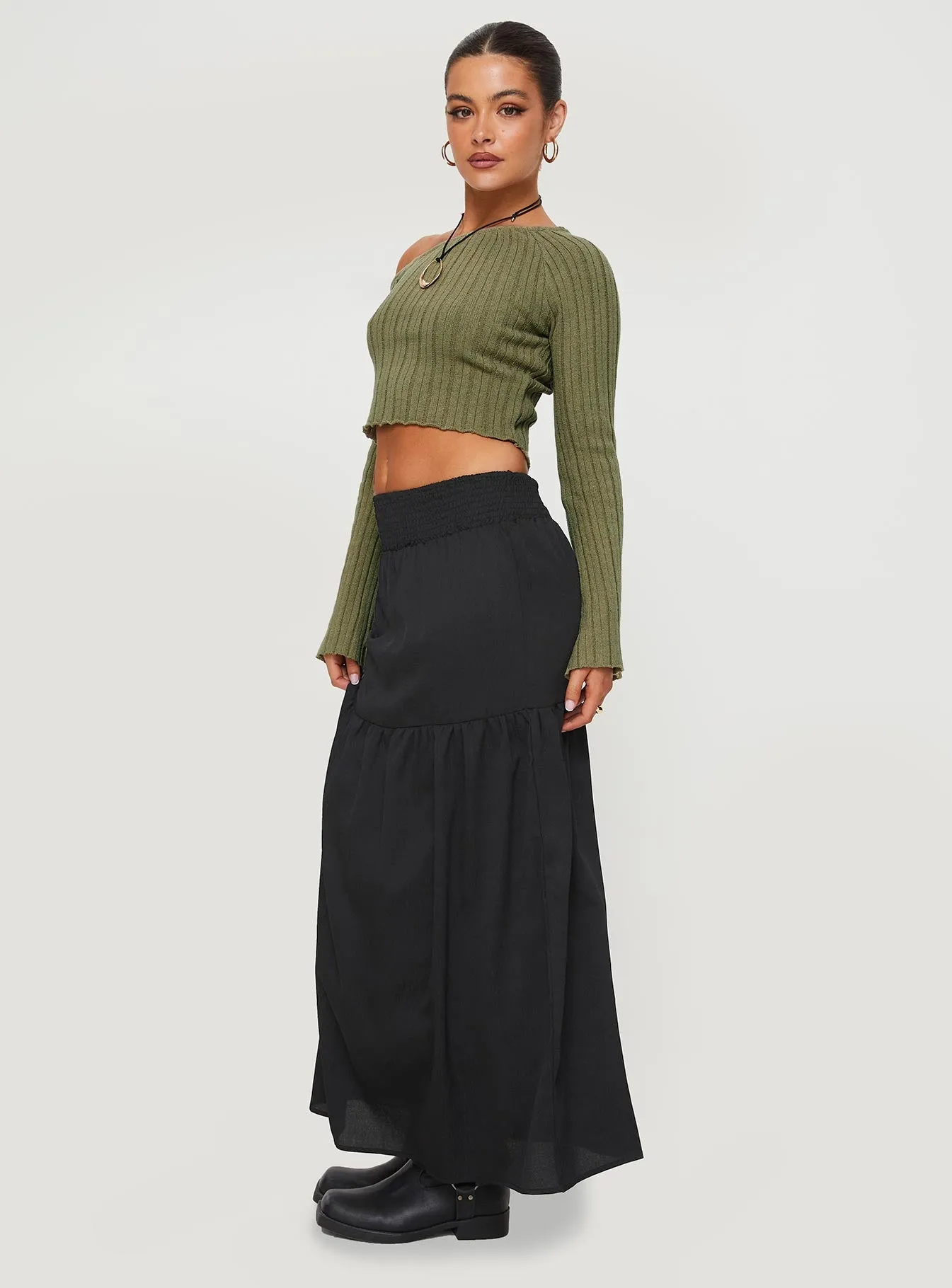 Dion Maxi Skirt Black