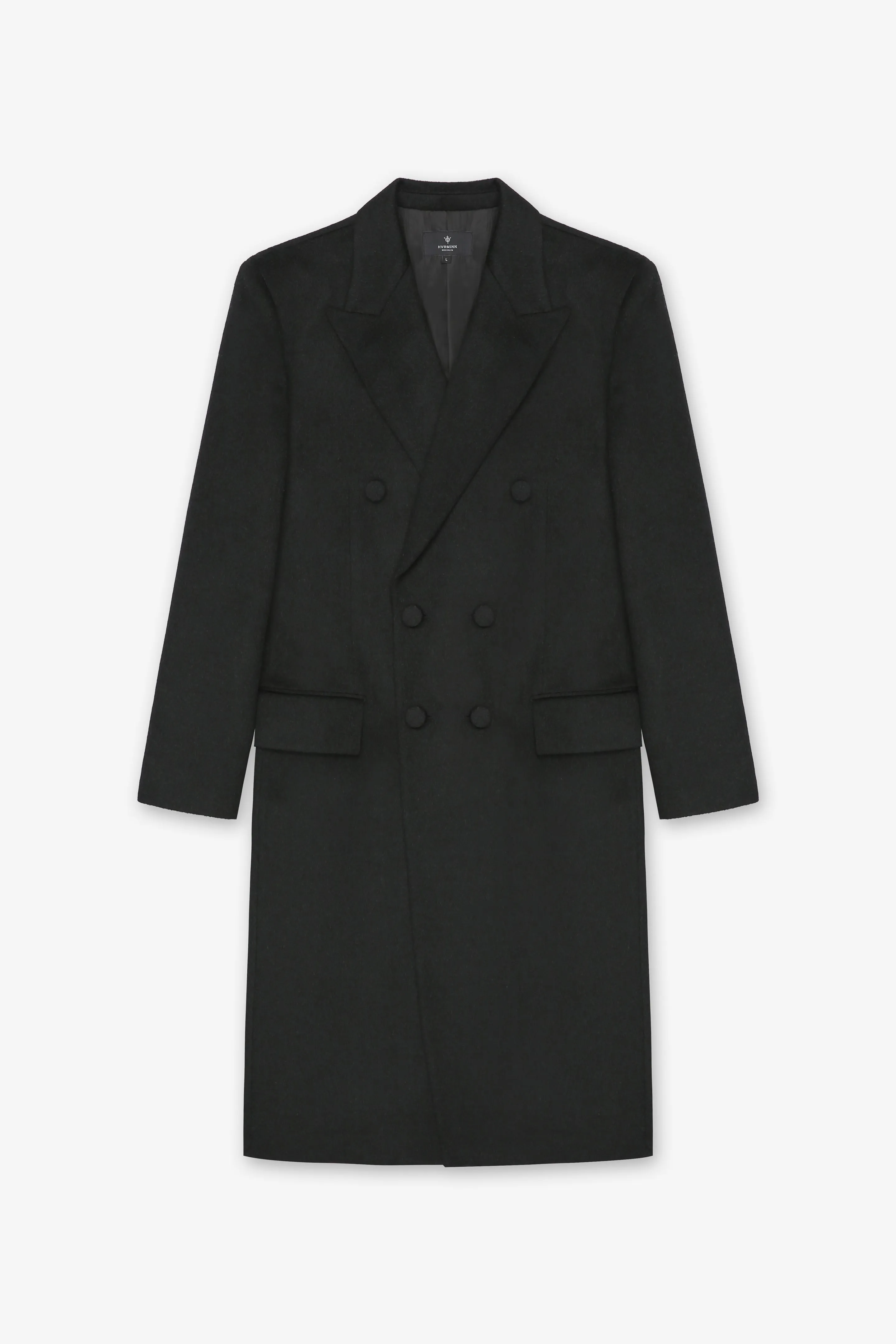 DONNIE HEATHER BLACK OVERCOAT