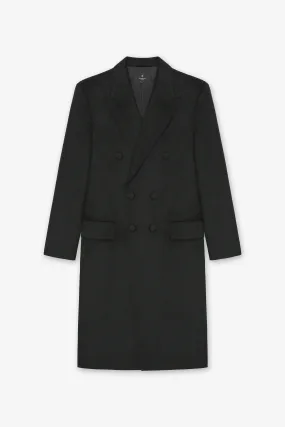 DONNIE HEATHER BLACK OVERCOAT