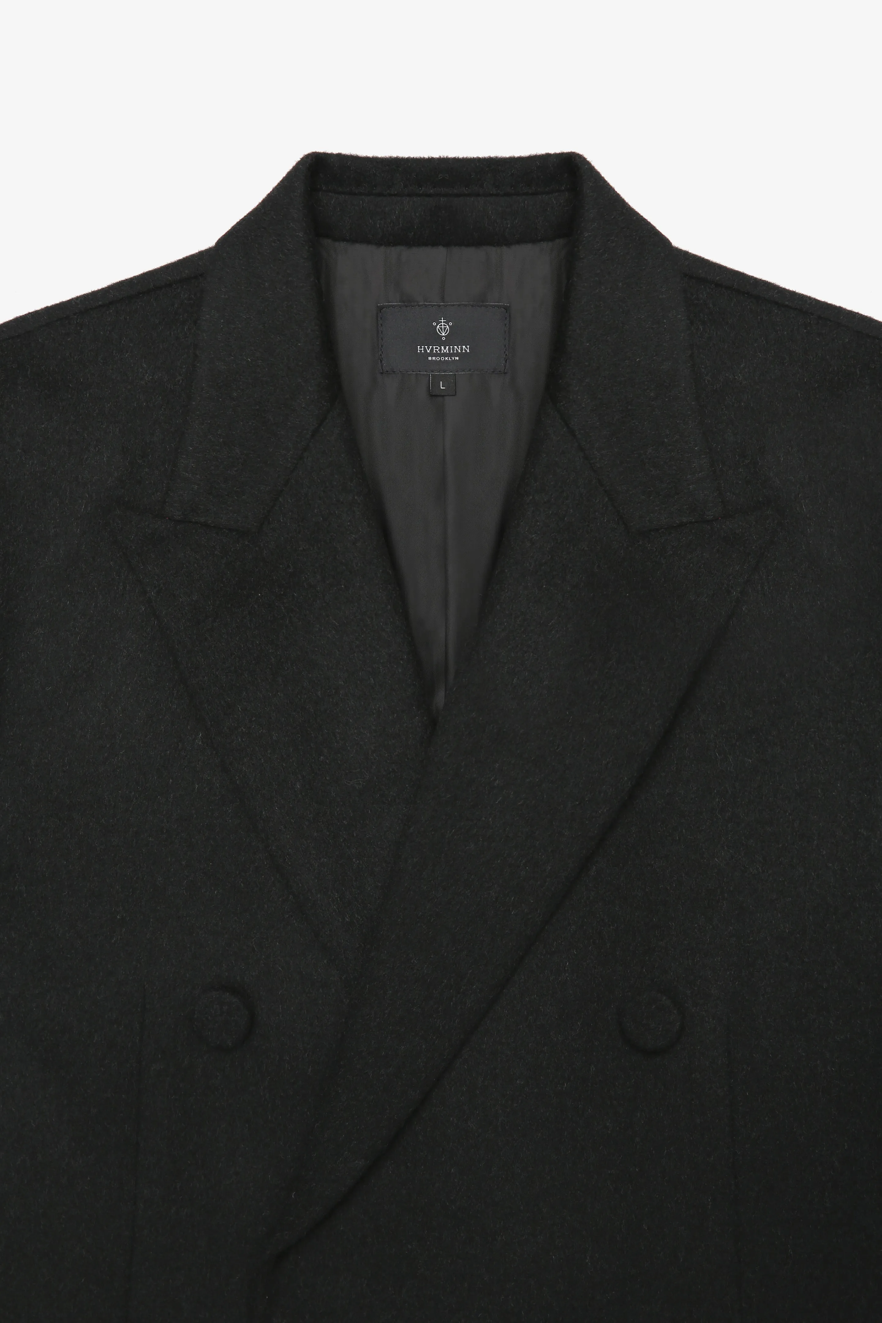 DONNIE HEATHER BLACK OVERCOAT