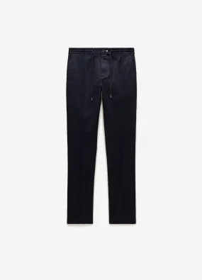 Drawstring Chinos Navy