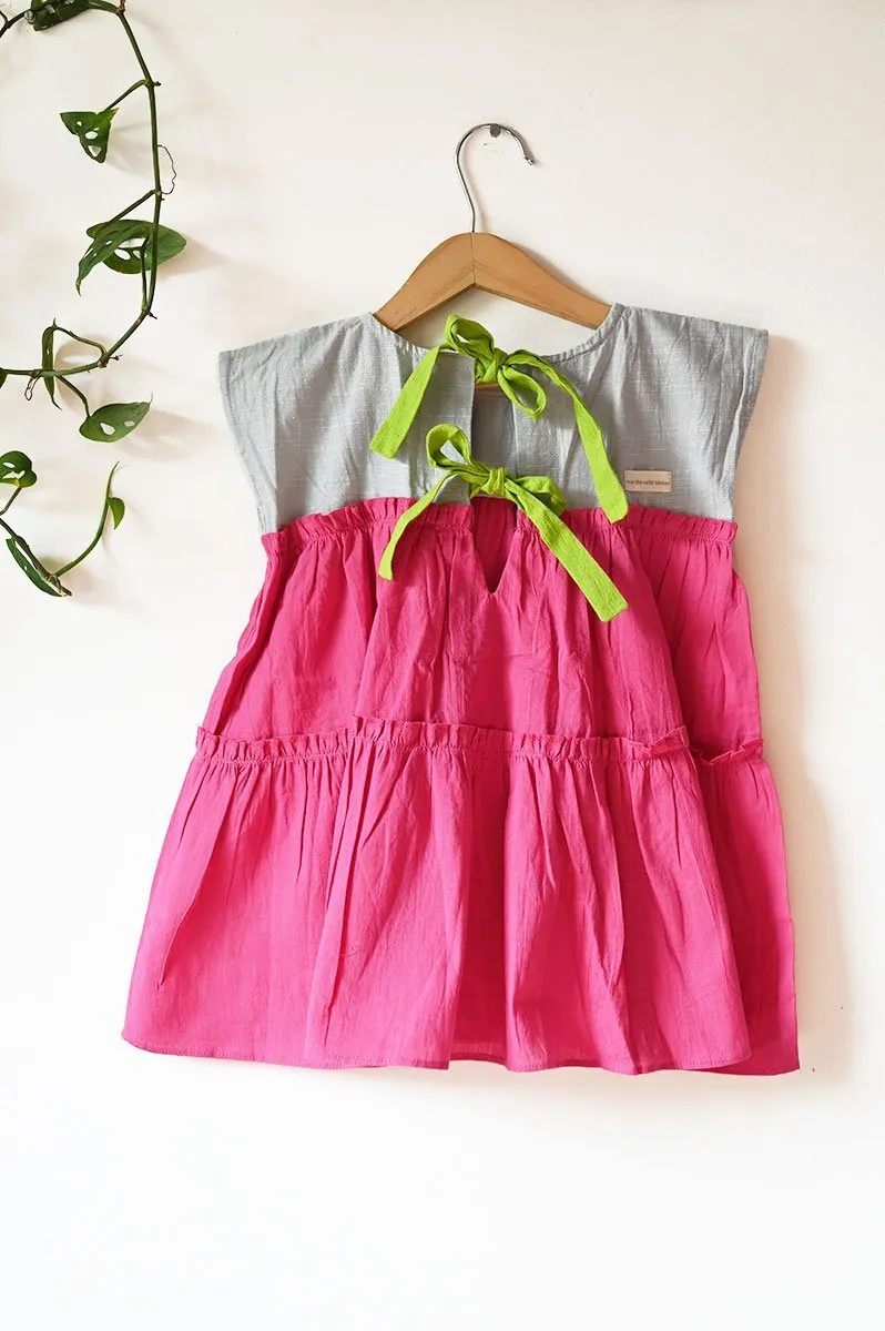 Earth Child' Tiered Maxi In Pink