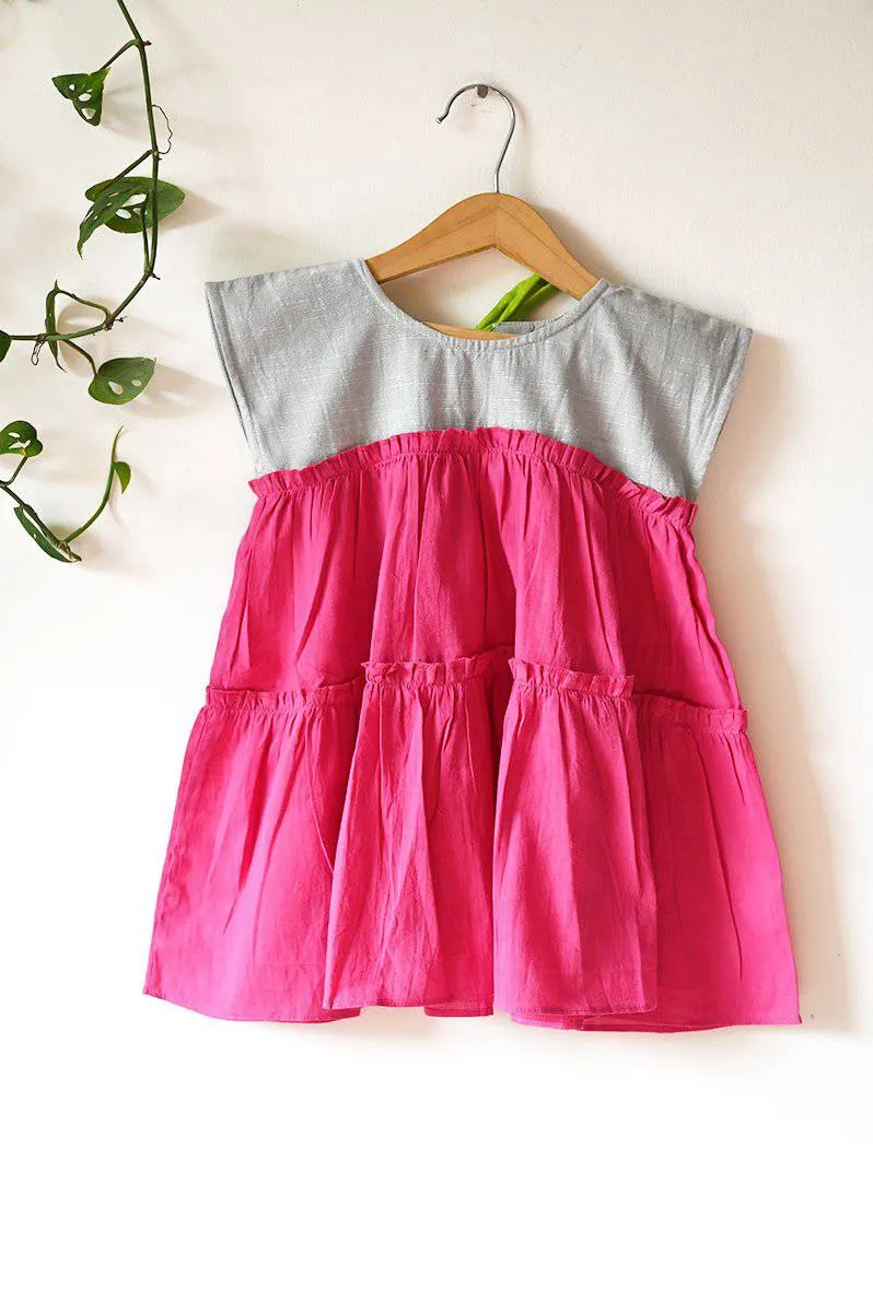 Earth Child' Tiered Maxi In Pink