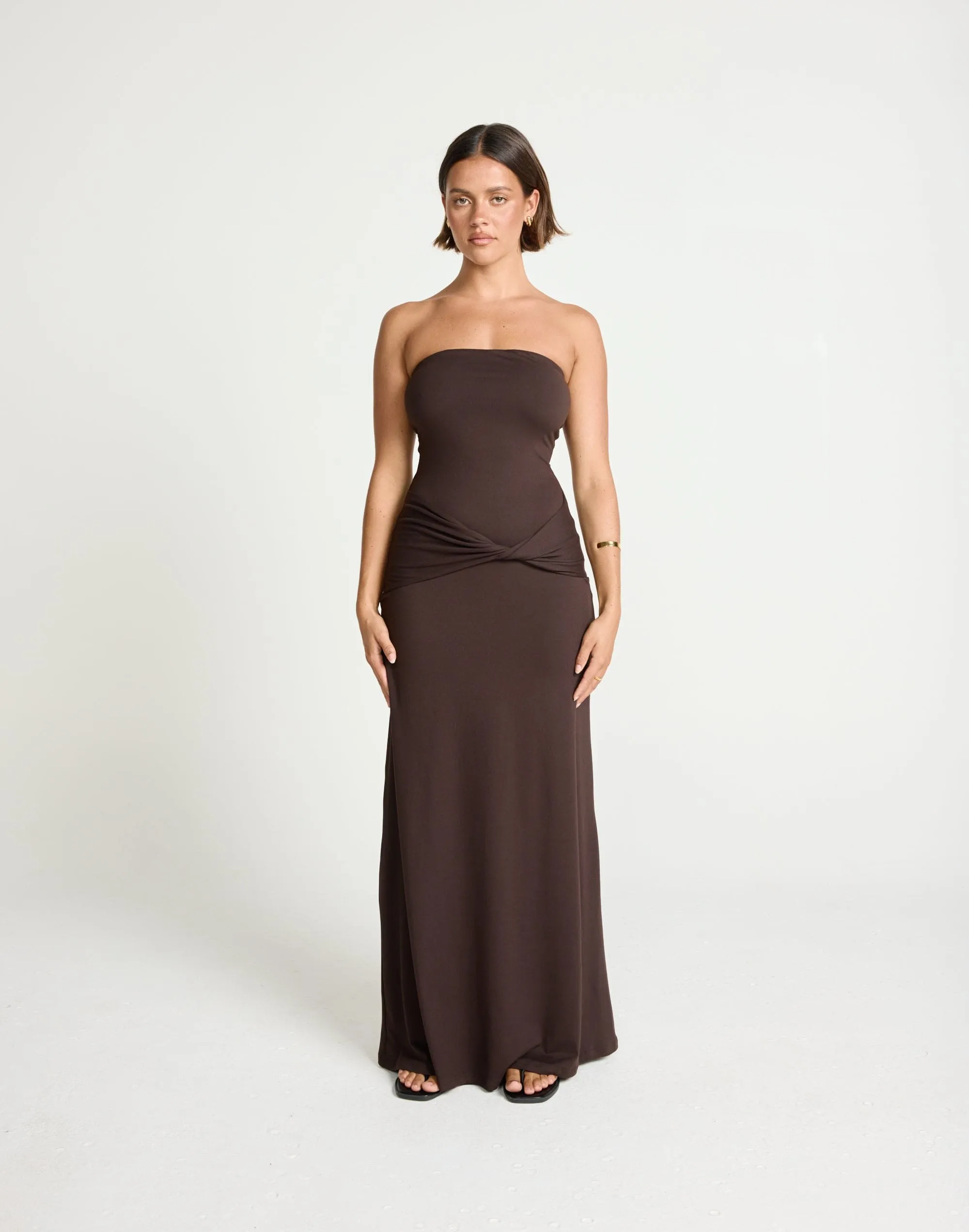 Edela Maxi Dress (Chocolate)