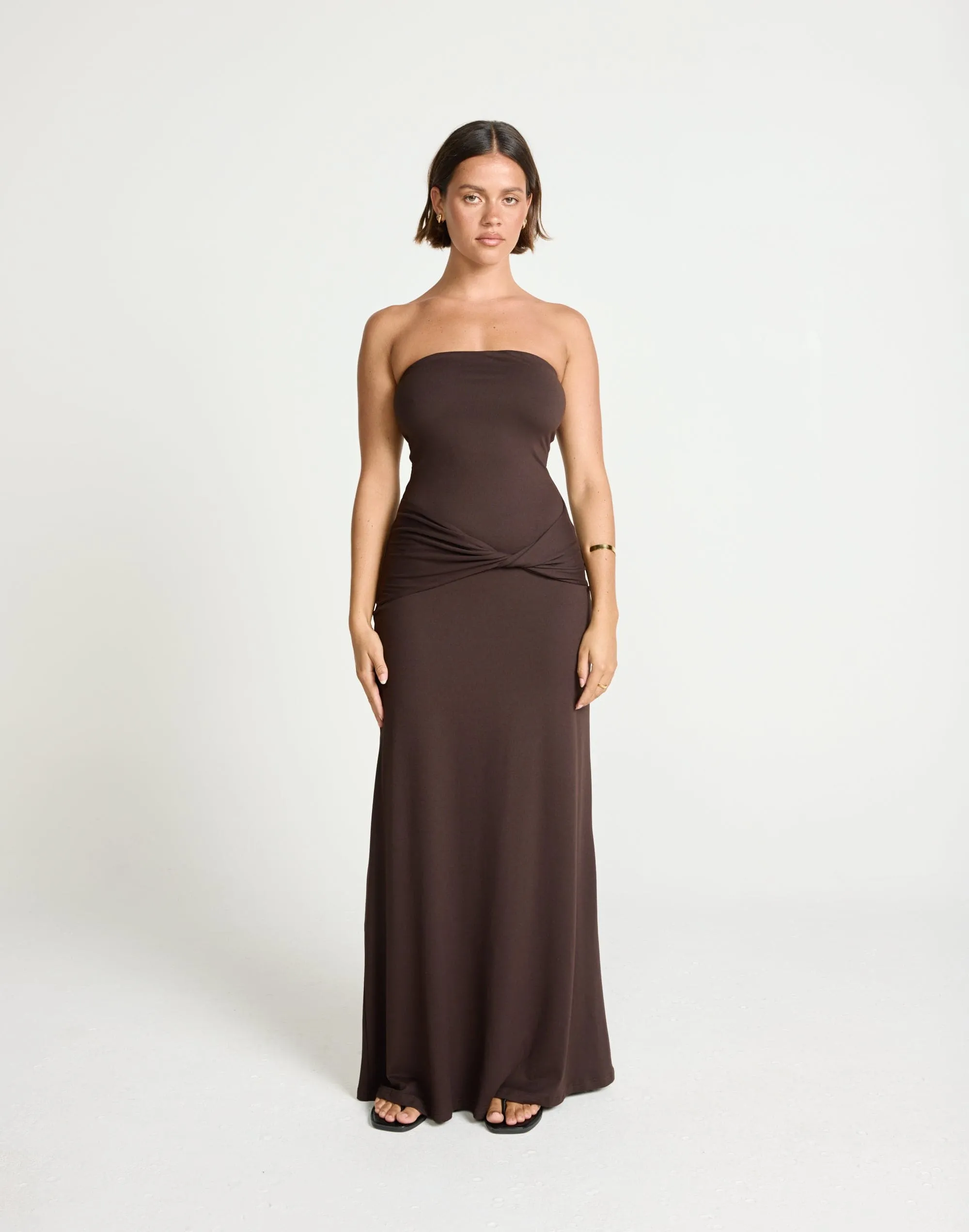 Edela Maxi Dress (Chocolate)