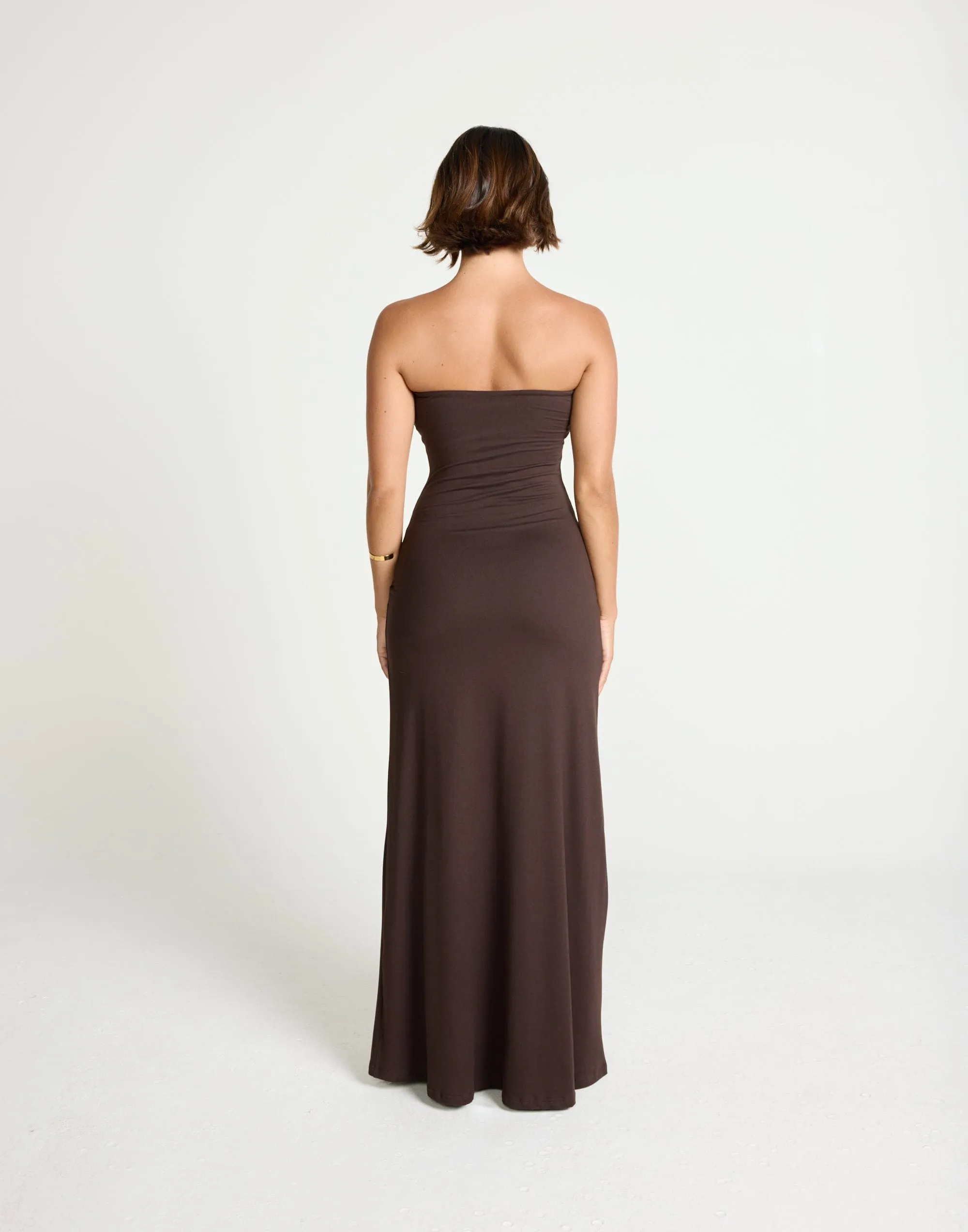 Edela Maxi Dress (Chocolate)