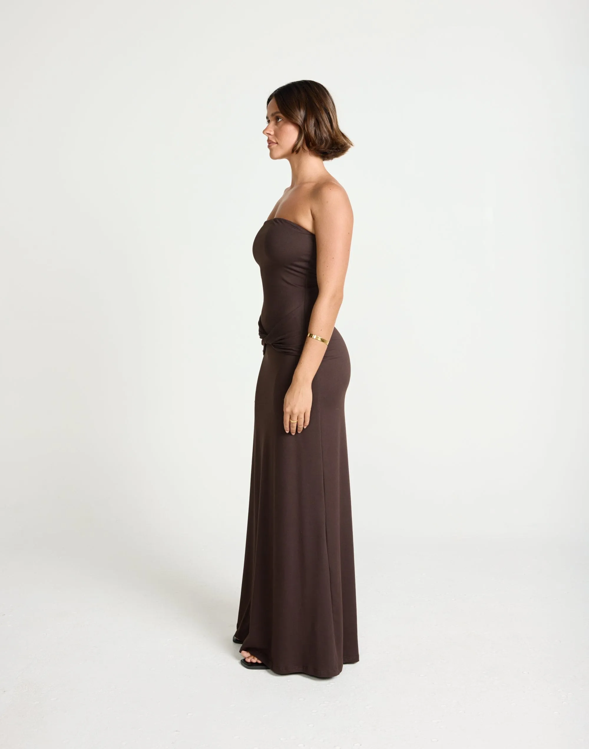 Edela Maxi Dress (Chocolate)