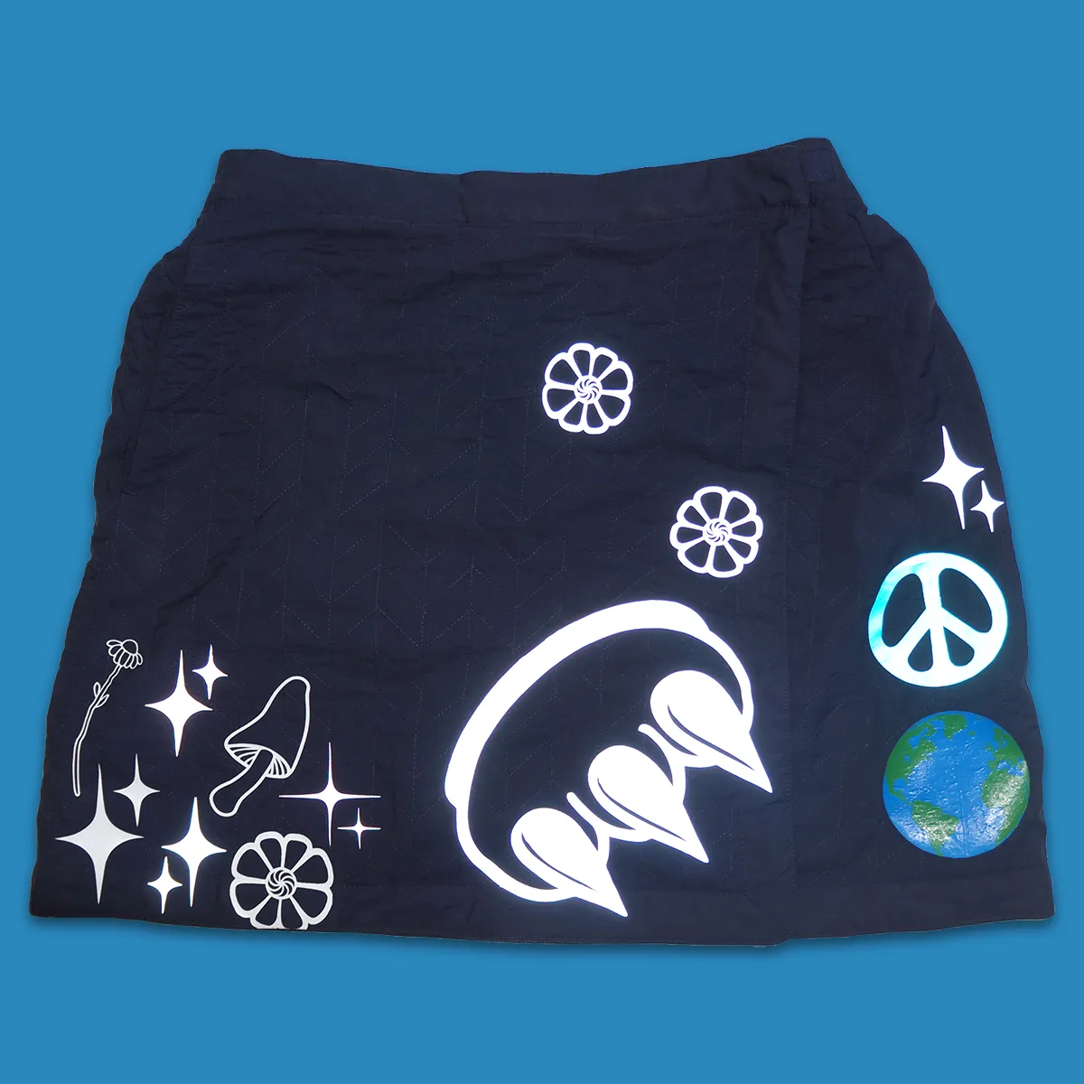 EDISTSEW X CLAW 1 OF 1 "WORLD PEACE" SKIRT