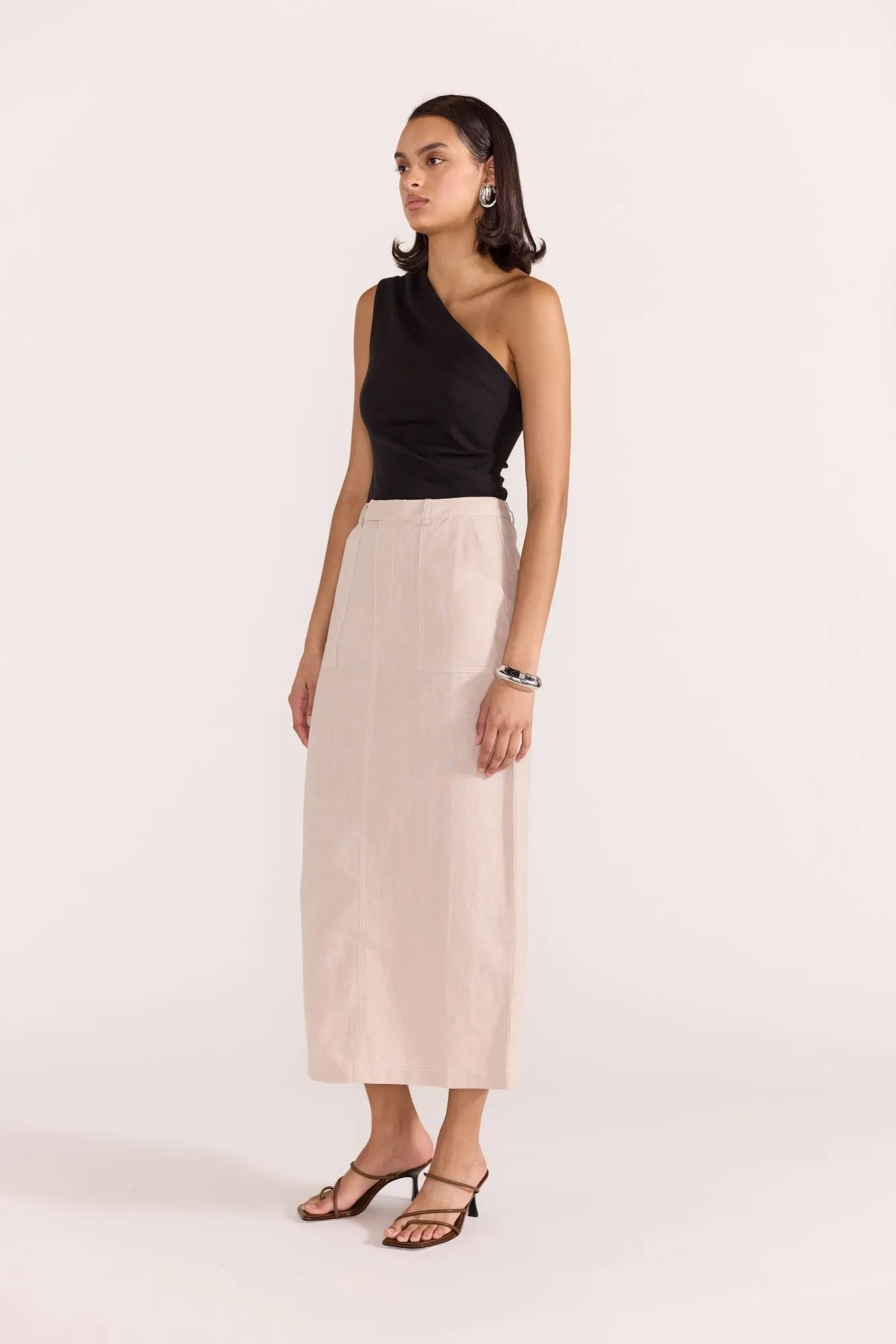 Enna Maxi Skirt | Stone