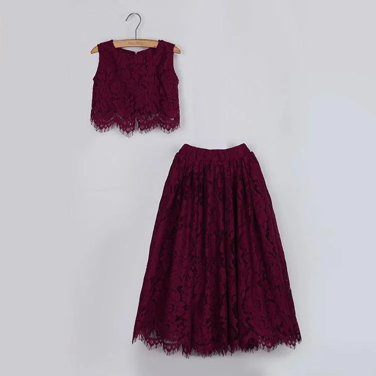 Felicity Couture - Burgundy Lace