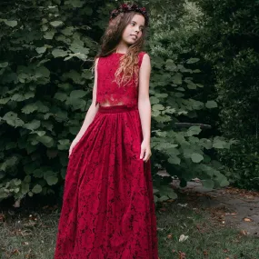 Felicity Couture - Burgundy Lace