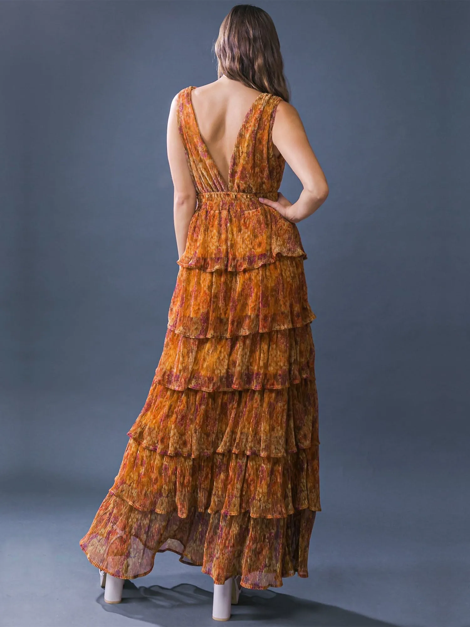 Flying Tomato Sleeveless Tiered Floral Maxi Dress - Brands We Love