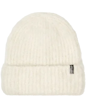 Fuzzy Beanie in Off White