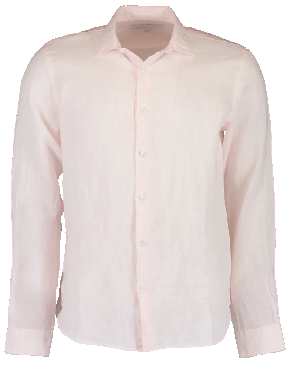 Giles Camelia Linen Tailored-Fit Shirt