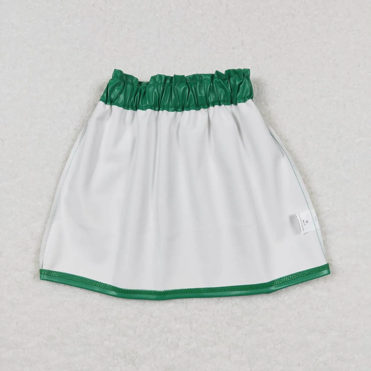 GLK0018 girls green leather skirt