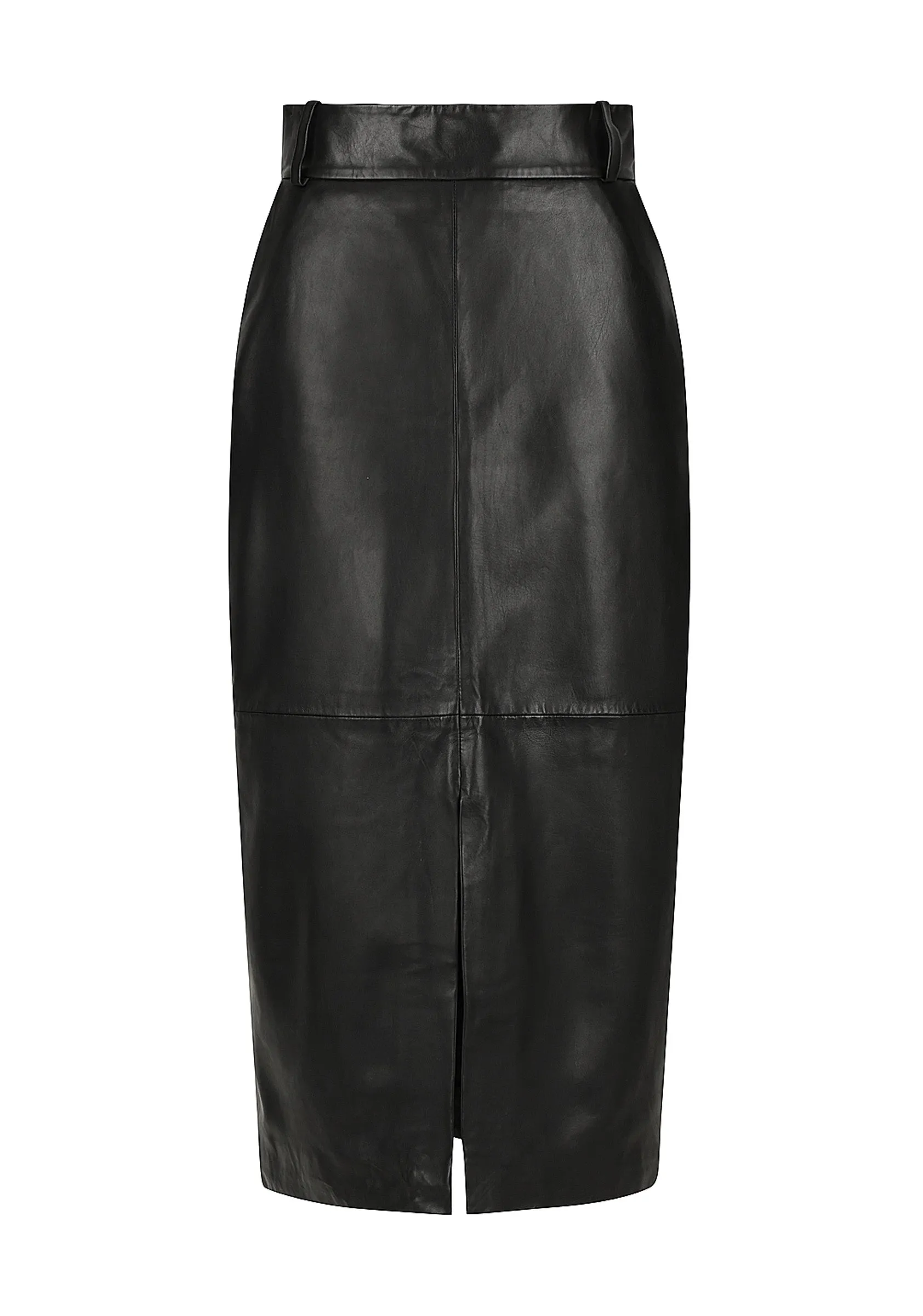 Harry Leather Skirt_Black