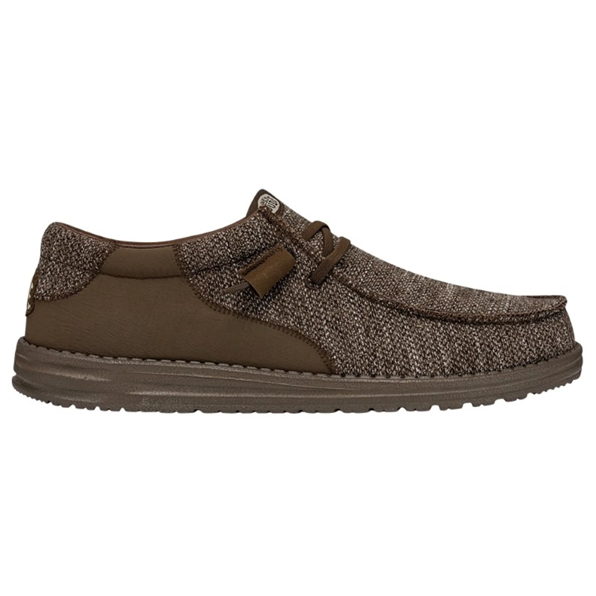 Hey Dude Wally Stitch Fleck Woven Brown