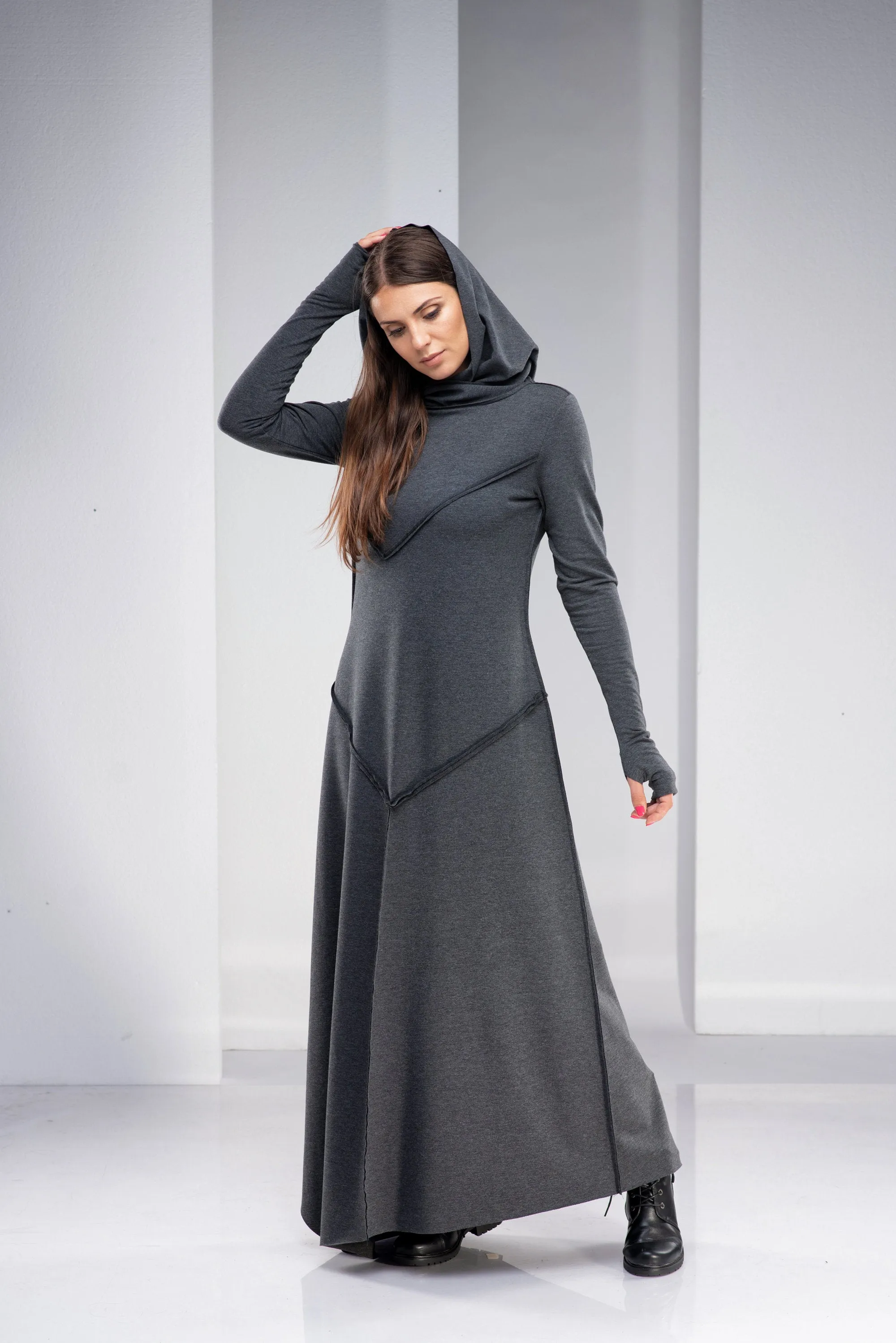 Hooded Maxi Dress