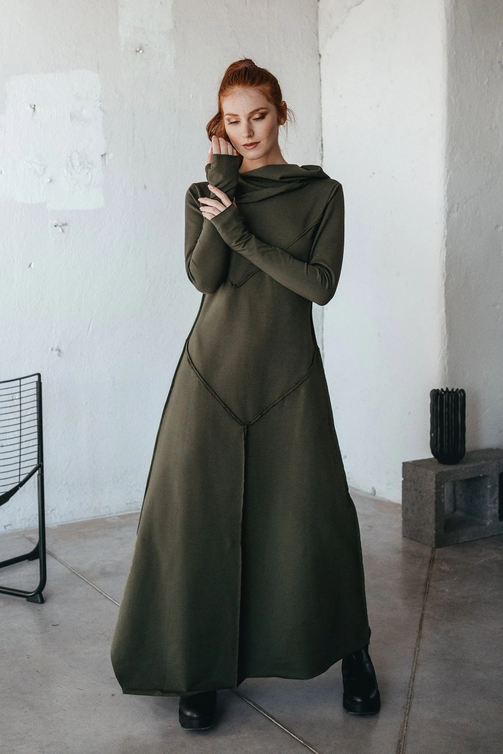 Hooded Maxi Dress