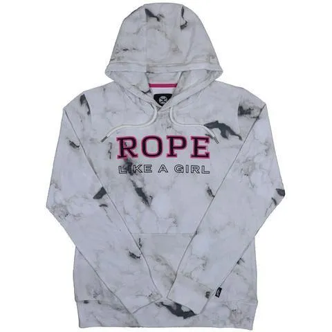 Hooey Youth White "Rope Like A Girl" Hoodie HH1163WH-Y