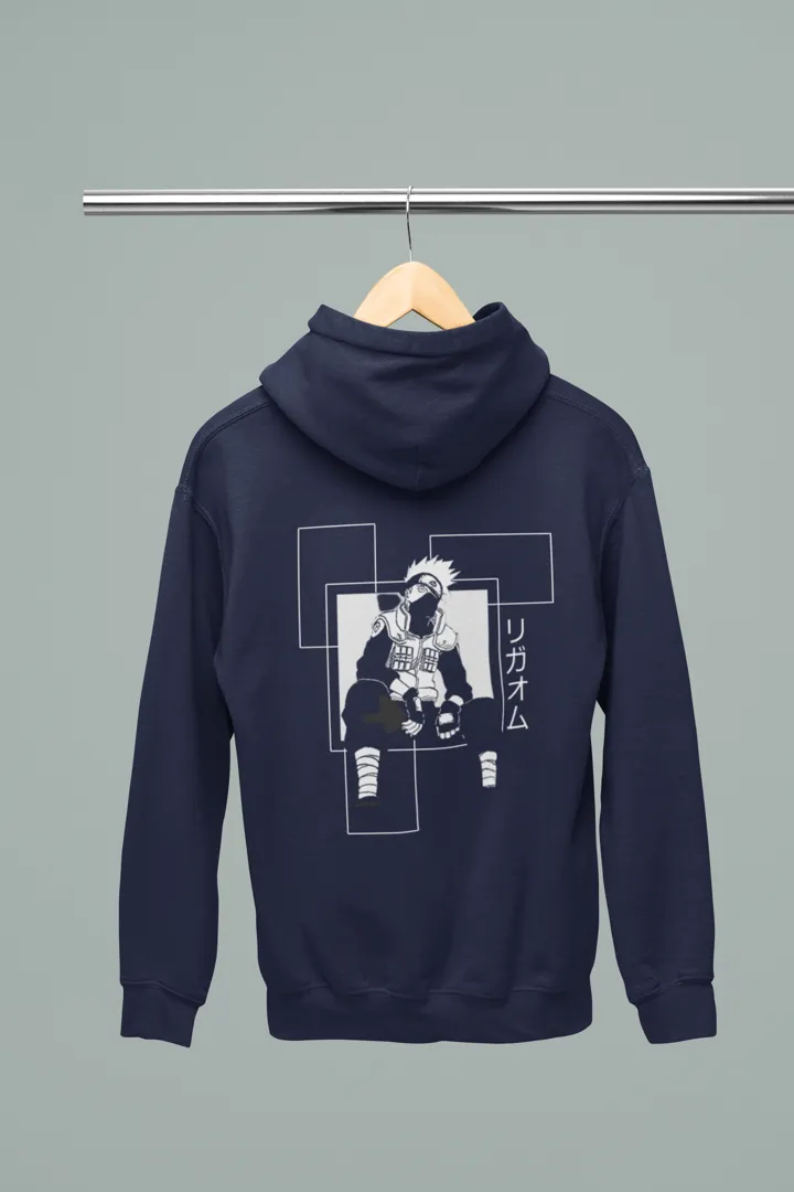 Kakashi Oversized Navy Blue Hoodie