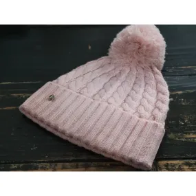 Kate Spade NY Cuff Rose Pink Pom Winter Beanie Hat Unisex OS