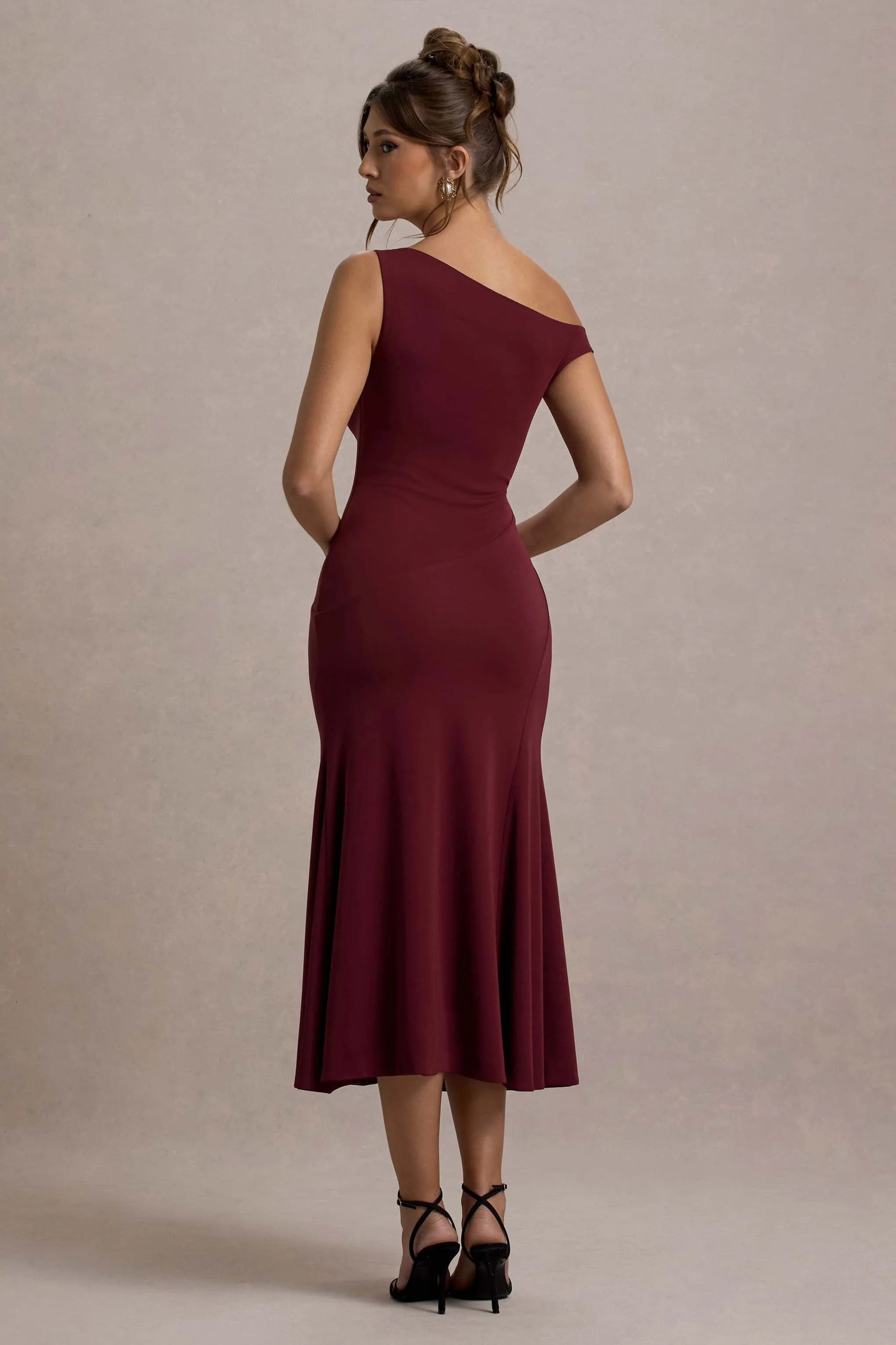 Kerensa | Port One-Shoulder Midi Dress