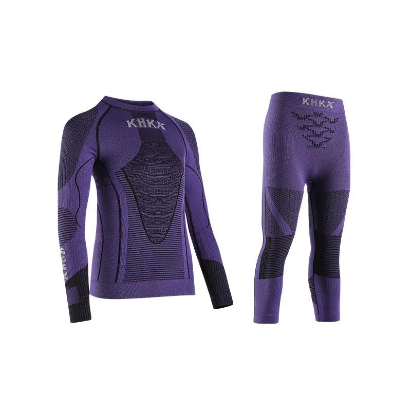 KHKX Winter Ski&Snowborad Seamless Thermal Base-layer Sets (For Kids)