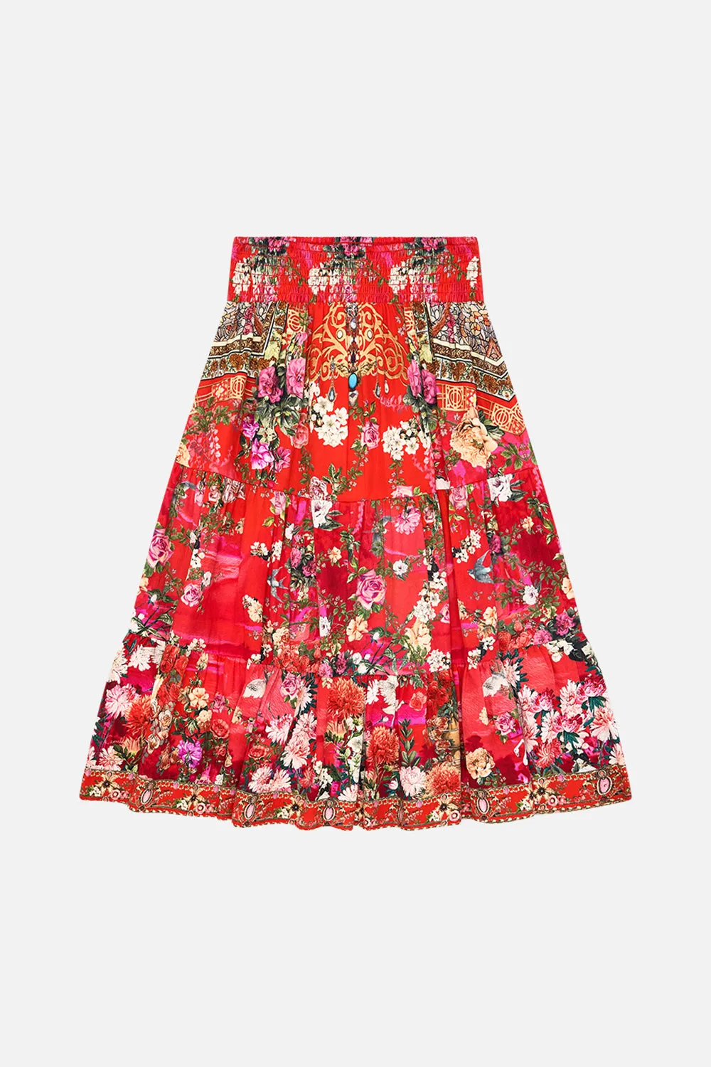 KIDS CONVERTIBLE SHIRRED MAXI SKIRT 4-10 SWEET HOME ALEXANDRIA