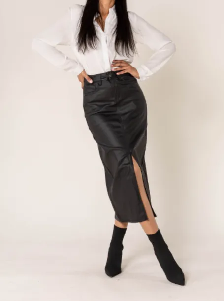 Kimberly Vegan Leather Skirt