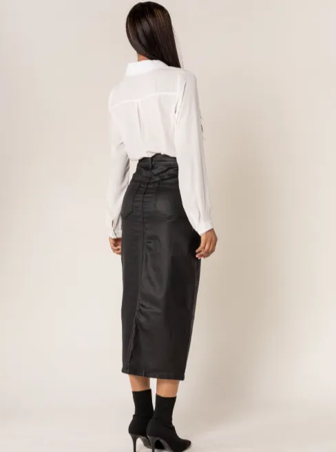 Kimberly Vegan Leather Skirt