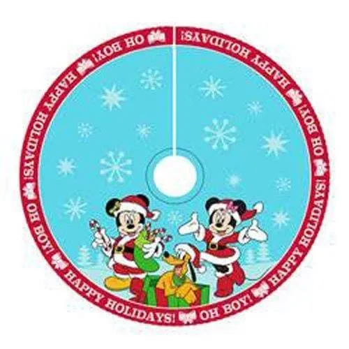 Kurt Adler - Mickey Mouse and Minnie Mouse Satin 48" Tree Skirt