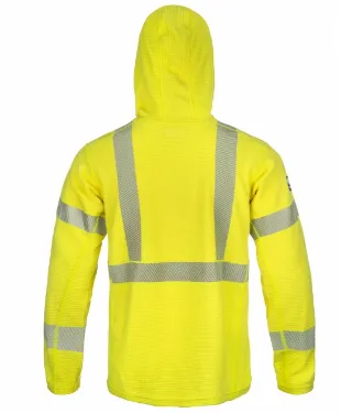 Lakeland LSCMWH29RT Hi-vis High Performance FR Waffle Hoodie w/ Neck Gaiter