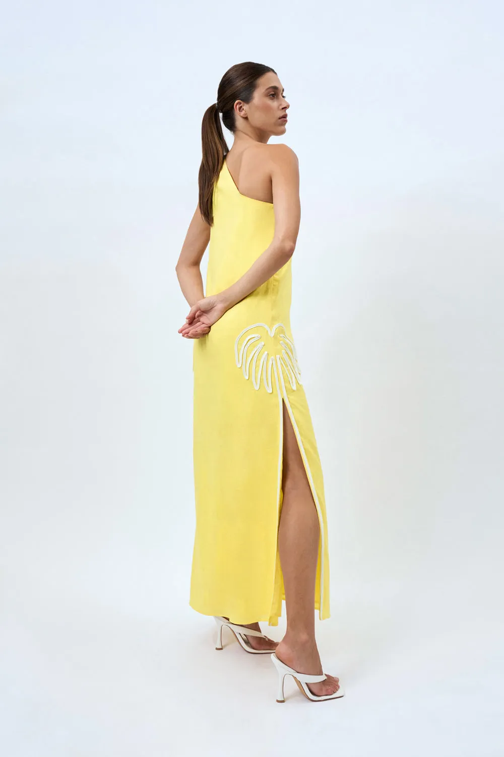 Lemonade Palms One Shoulder Sun Dress | Final Sale - Lemonade