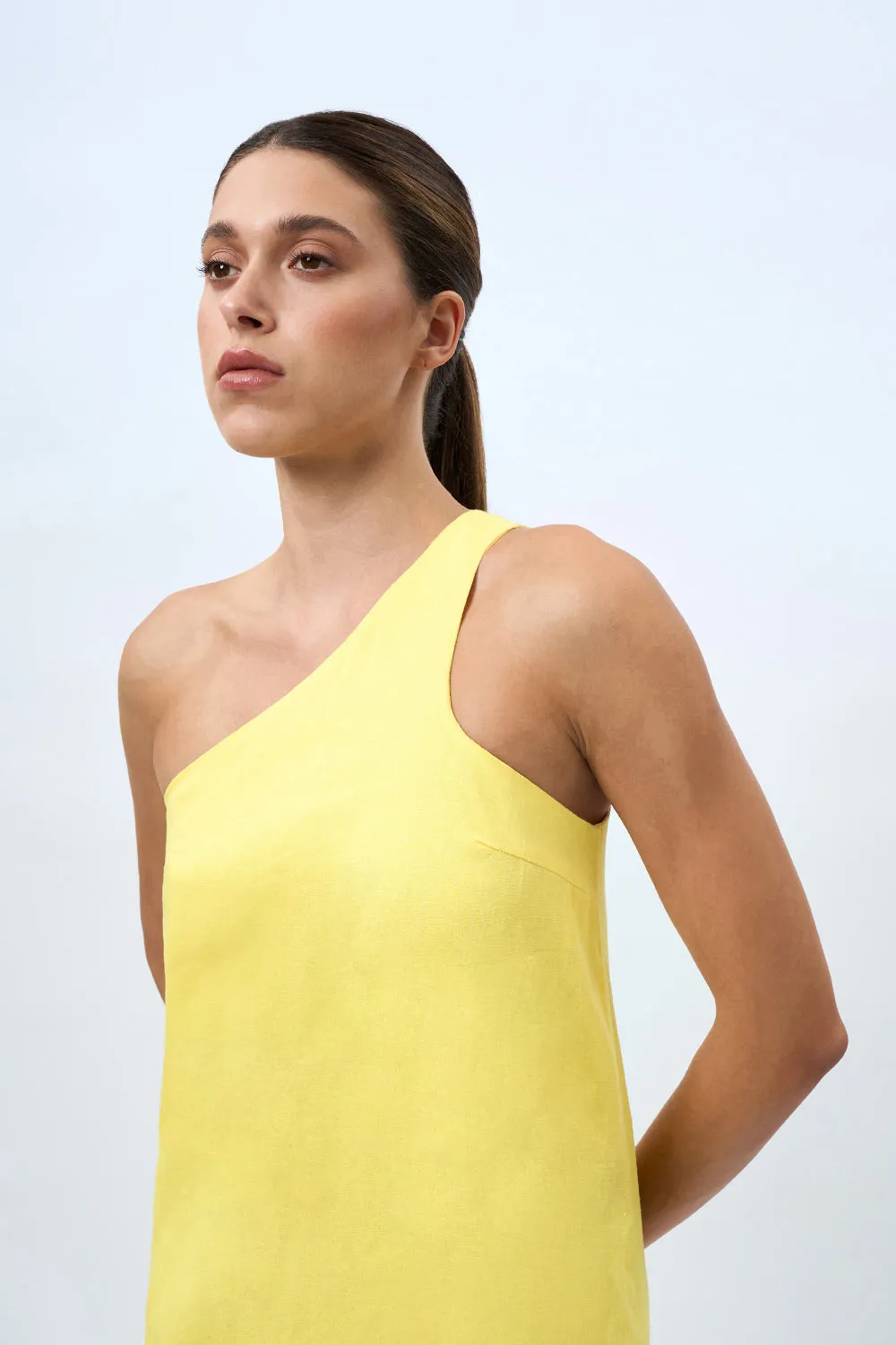 Lemonade Palms One Shoulder Sun Dress | Final Sale - Lemonade