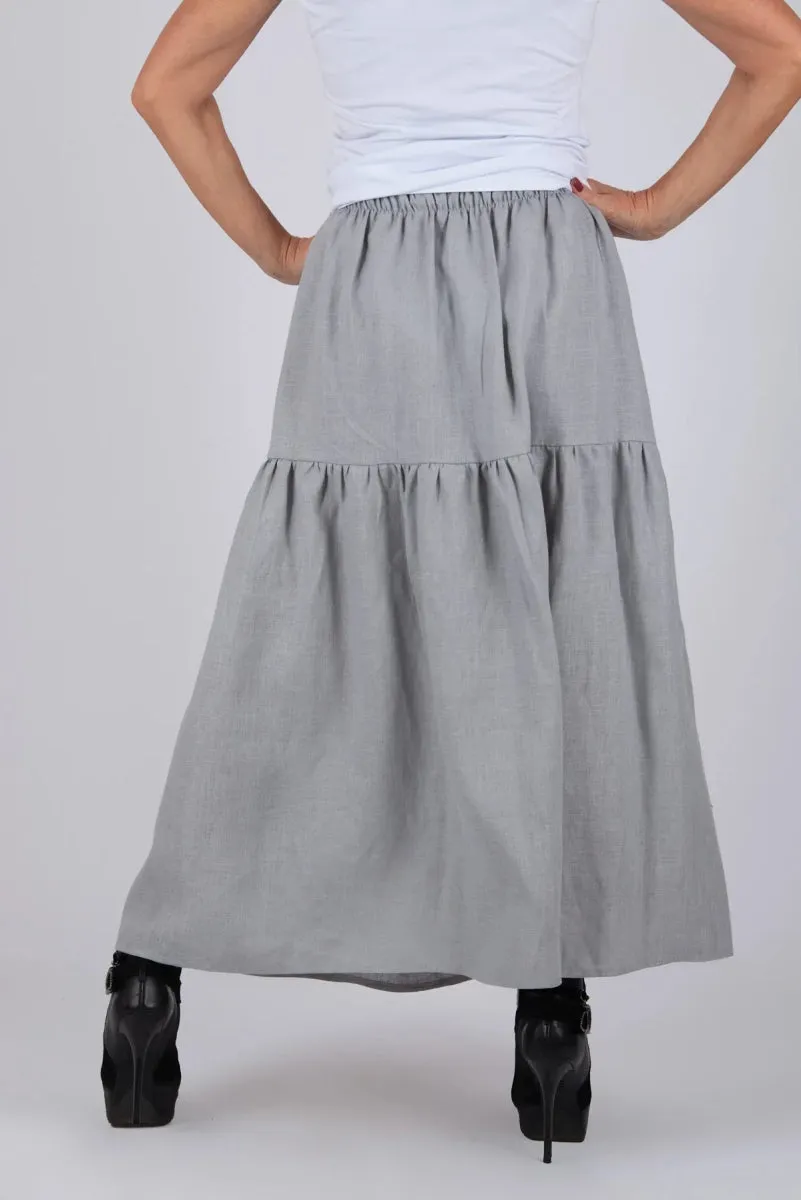 Linen Flounces skirt EUGF