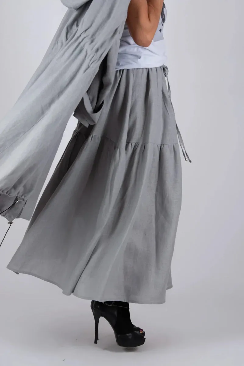 Linen Flounces skirt EUGF