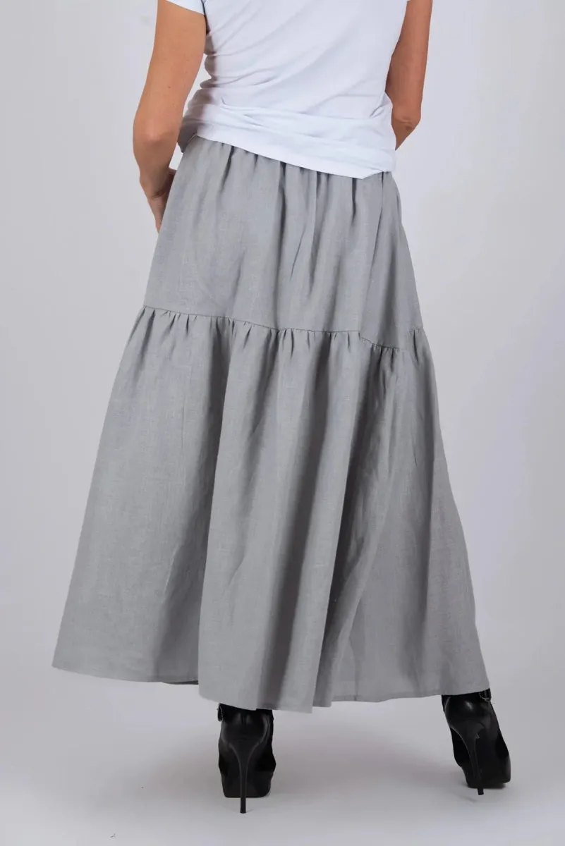 Linen Flounces skirt EUGF