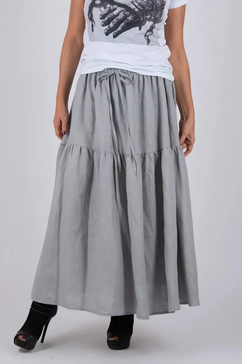 Linen Flounces skirt EUGF