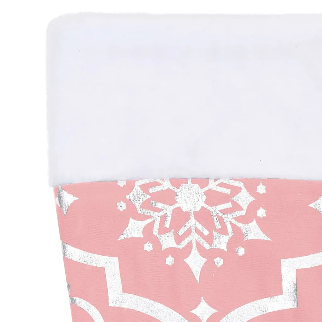 Luxury Christmas Tree Skirt with Sock Pink 150 cm Fabric