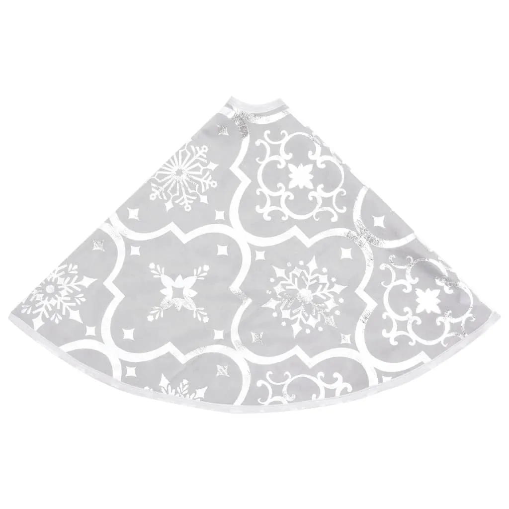 Luxury Christmas Tree Skirt with Sock White 90 cm Fabric