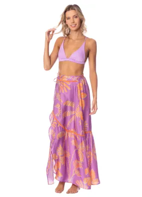 Maaji Lilac Ferns Autumnally Long Skirt