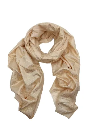 Mabel Modal Scarf Peach and Gold