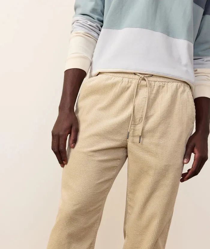 Marine Layer Saturday Relaxed Corduroy Pant in Ankle Length