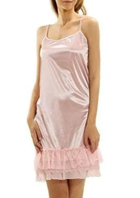 Melody Ruffle Combo Satin Full Slip