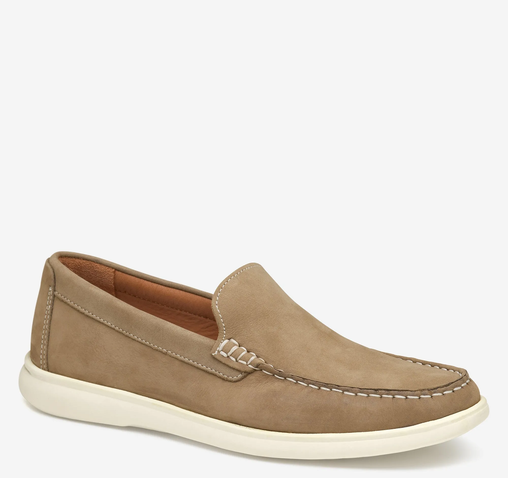 Men's Johnston & Murphy | Brannon Venetian | Taupe Nubuck