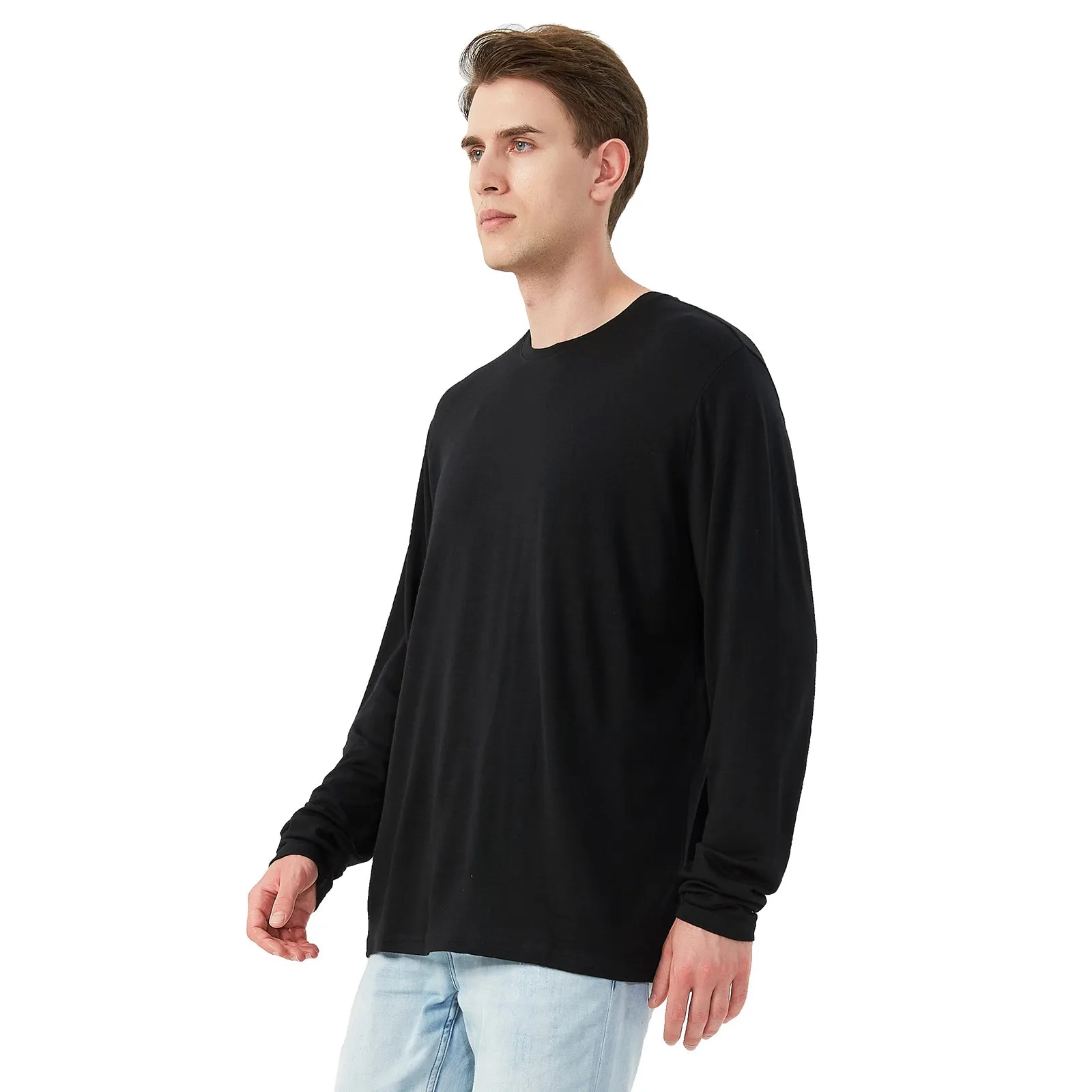 Men's Merino 170g Classic All-Season Base Layer Crew Black