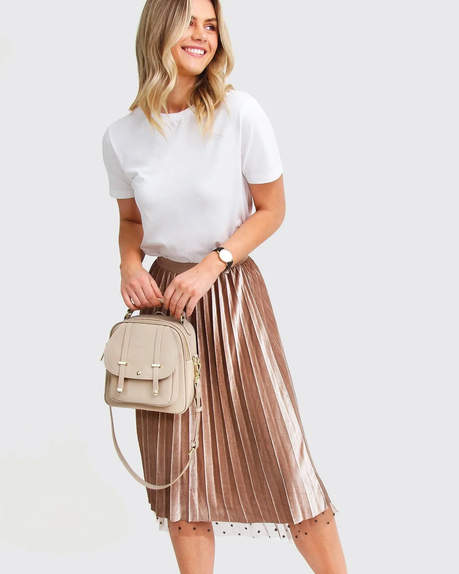 Mixed Feeling Reversible Skirt - Khaki