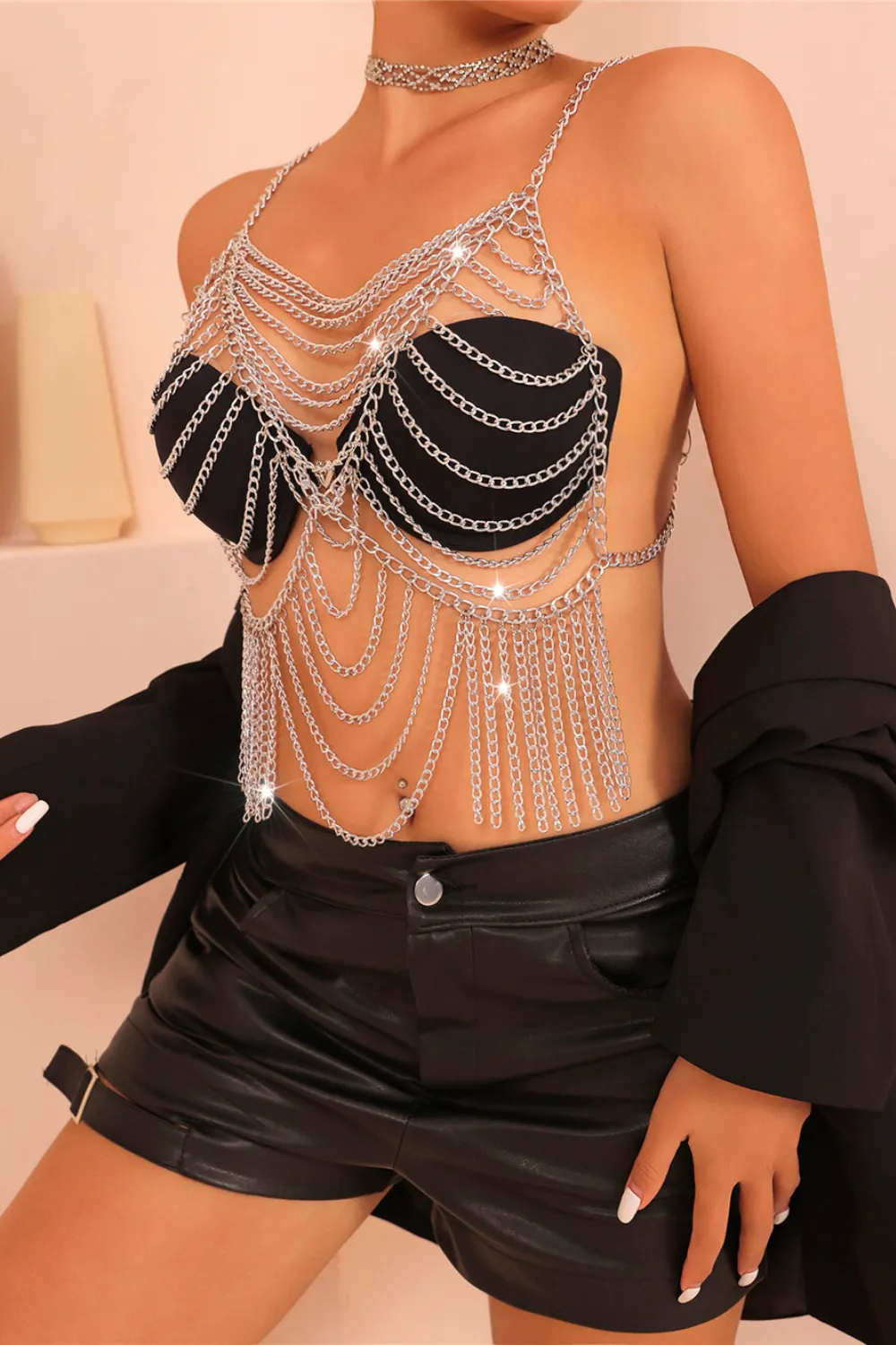 Multi Layer Body Chain Top