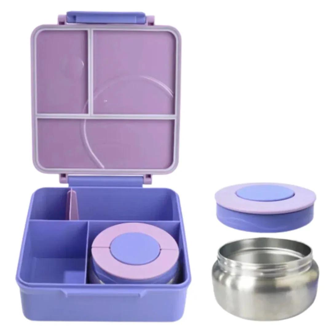 Mum Made Yum Maxi Bento Lunch Box   Food Jar - Purple